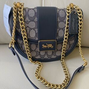 COACH bag - ALIE Signature Jaquard SADDLE Crossbody bag